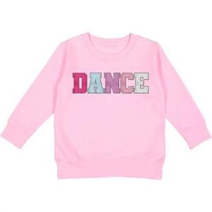 NEW SWEET WINK girl's dance patch sweatshirt in pink
